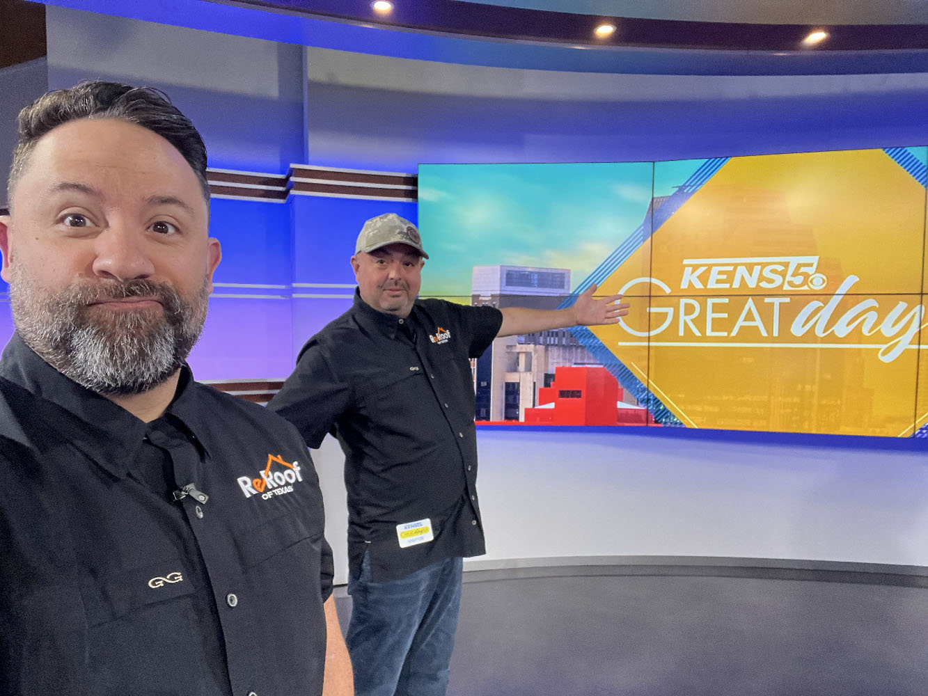 ReRoof Team on Set of SA Today