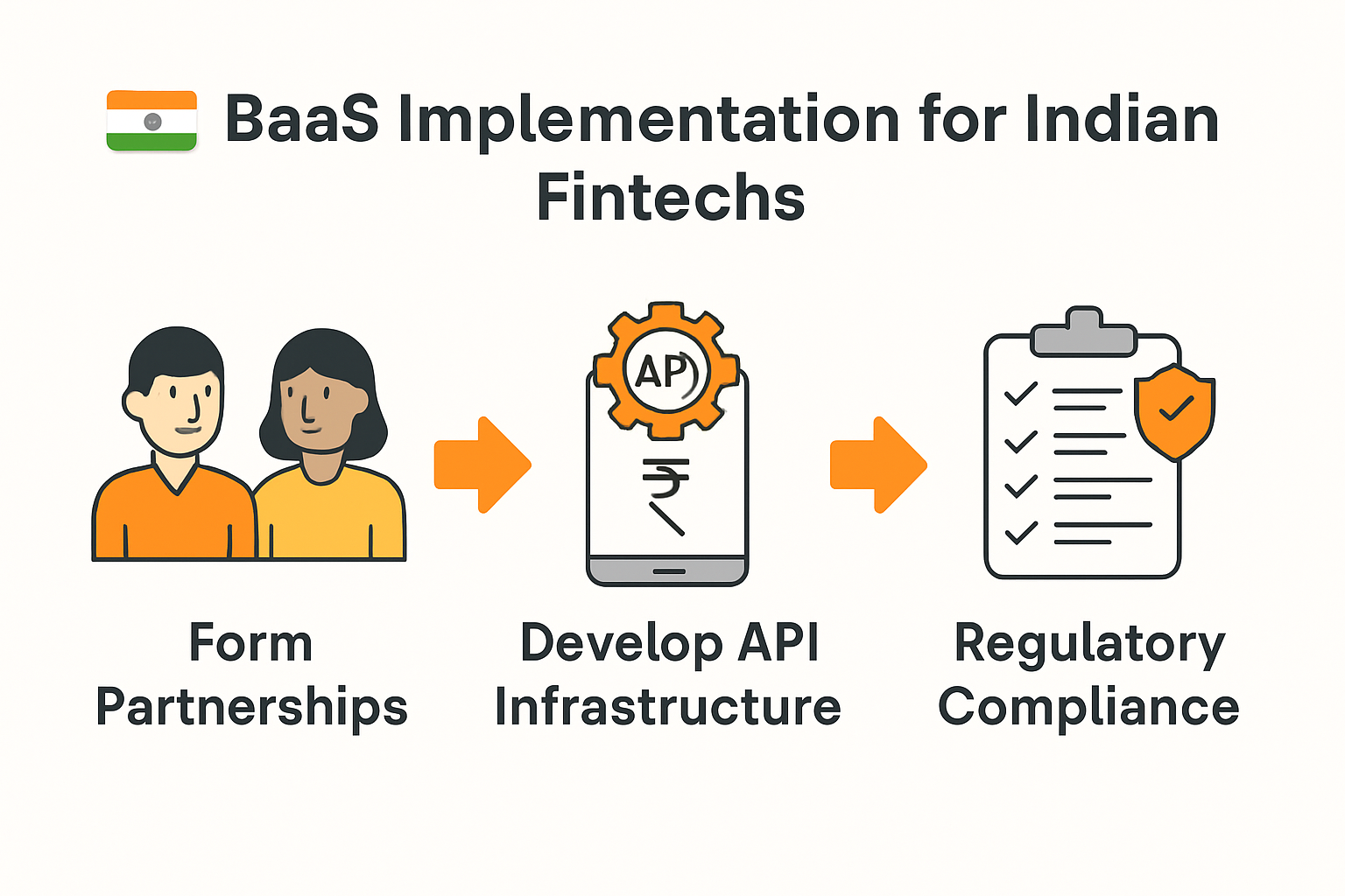Step-by-step BaaS implementation process in India