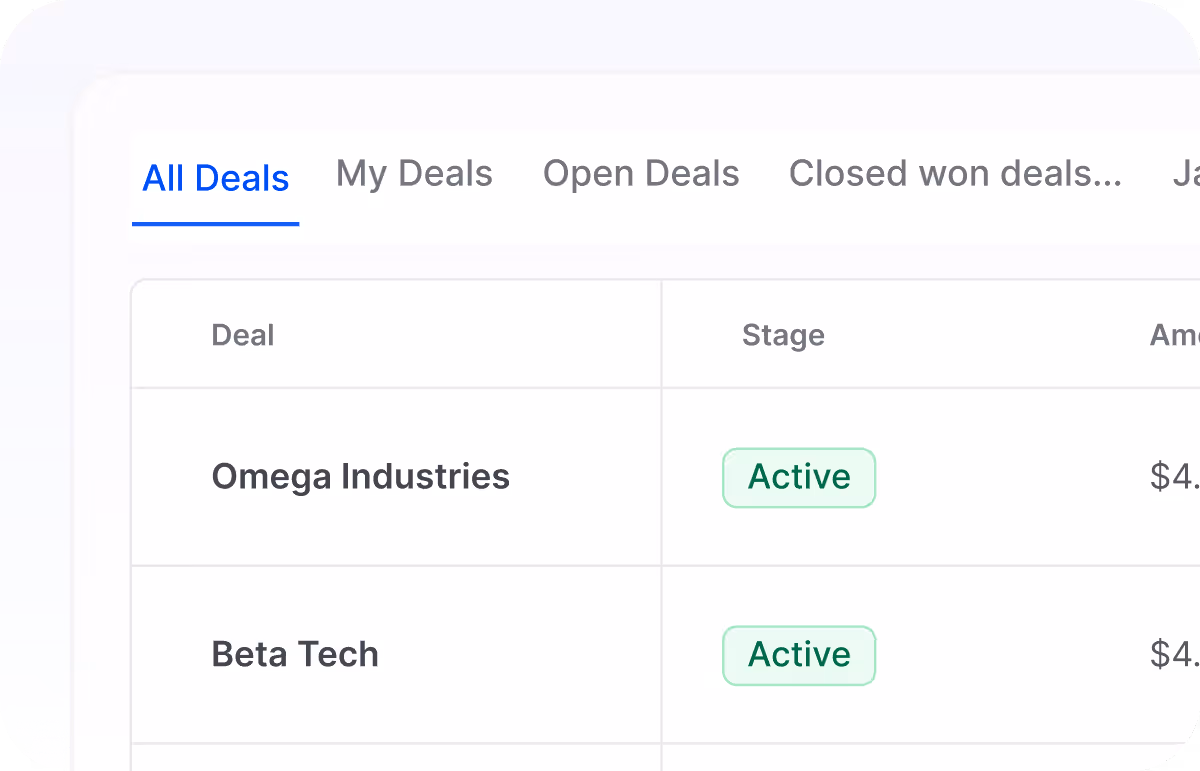 Deal Workspace