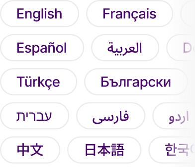 Document pages in multiple languages and scripts detected automatically
