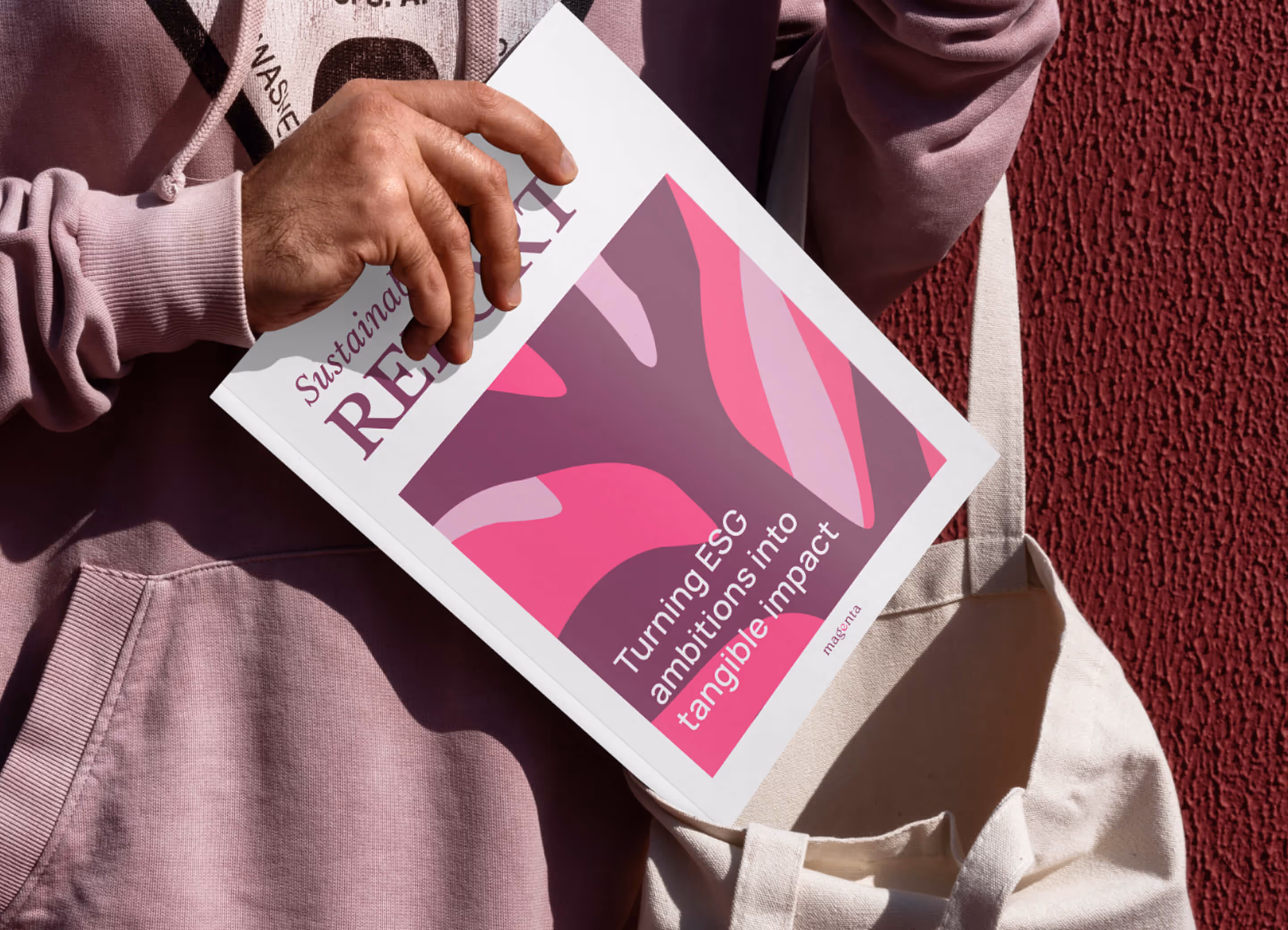 Mockup van het report van Magenta