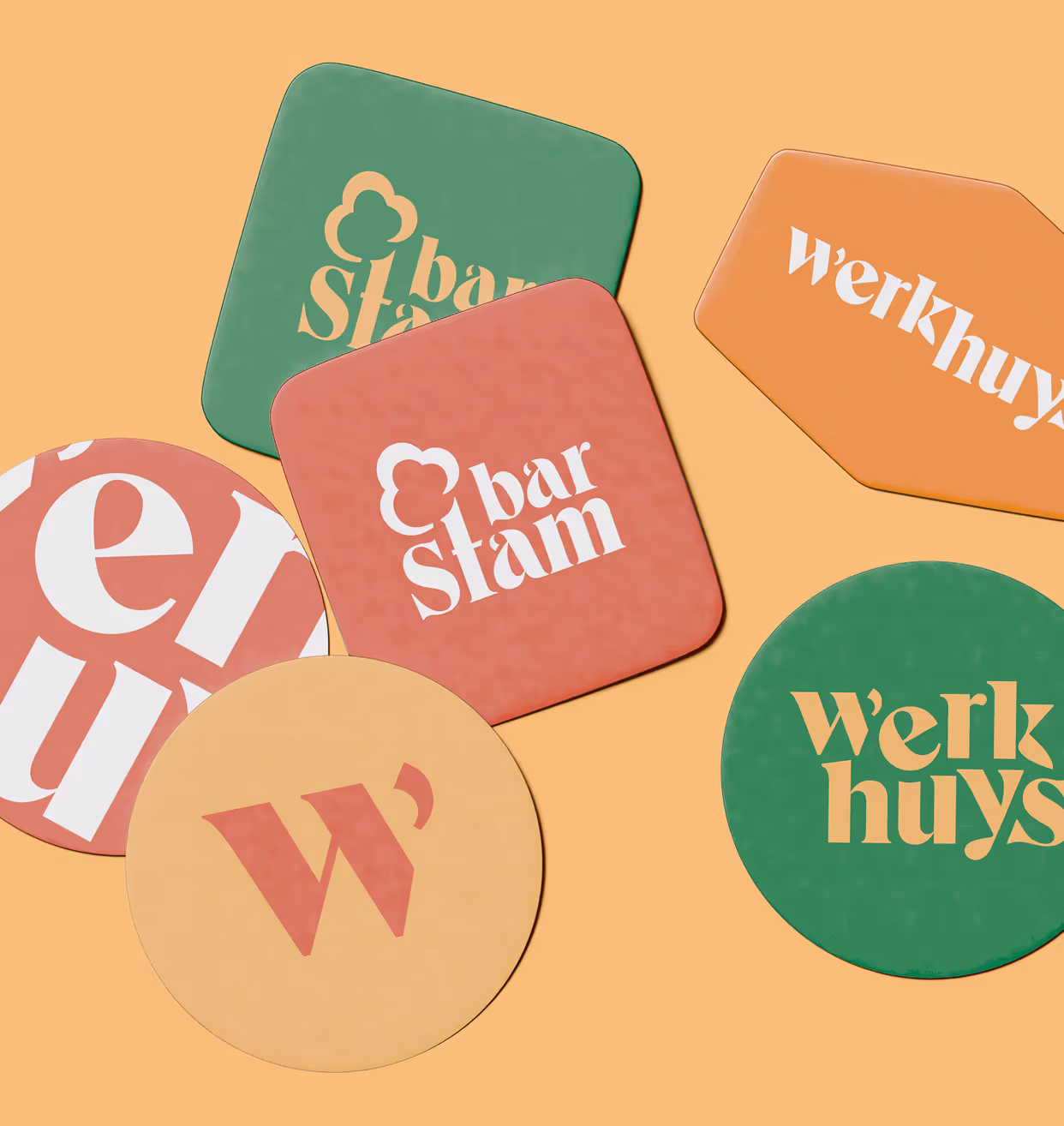 Onderzetters met de speelse uitstraling van Werkhuys.
