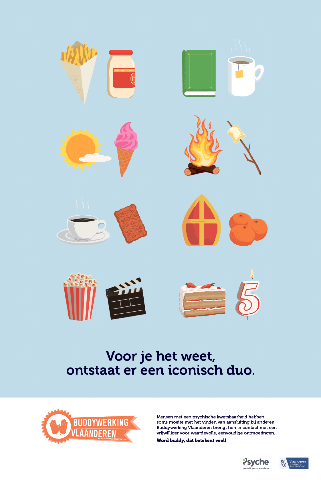 Advertentie voor Buddywerking Vlaanderen