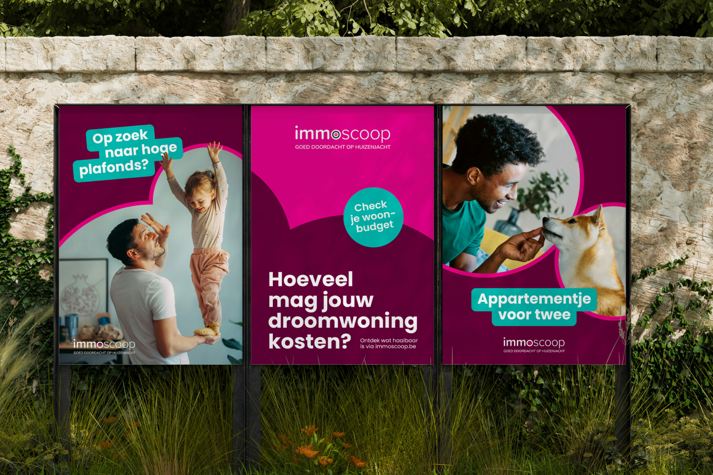 Drie Immoscoop posters