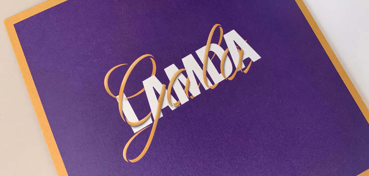 Gala logo and print design