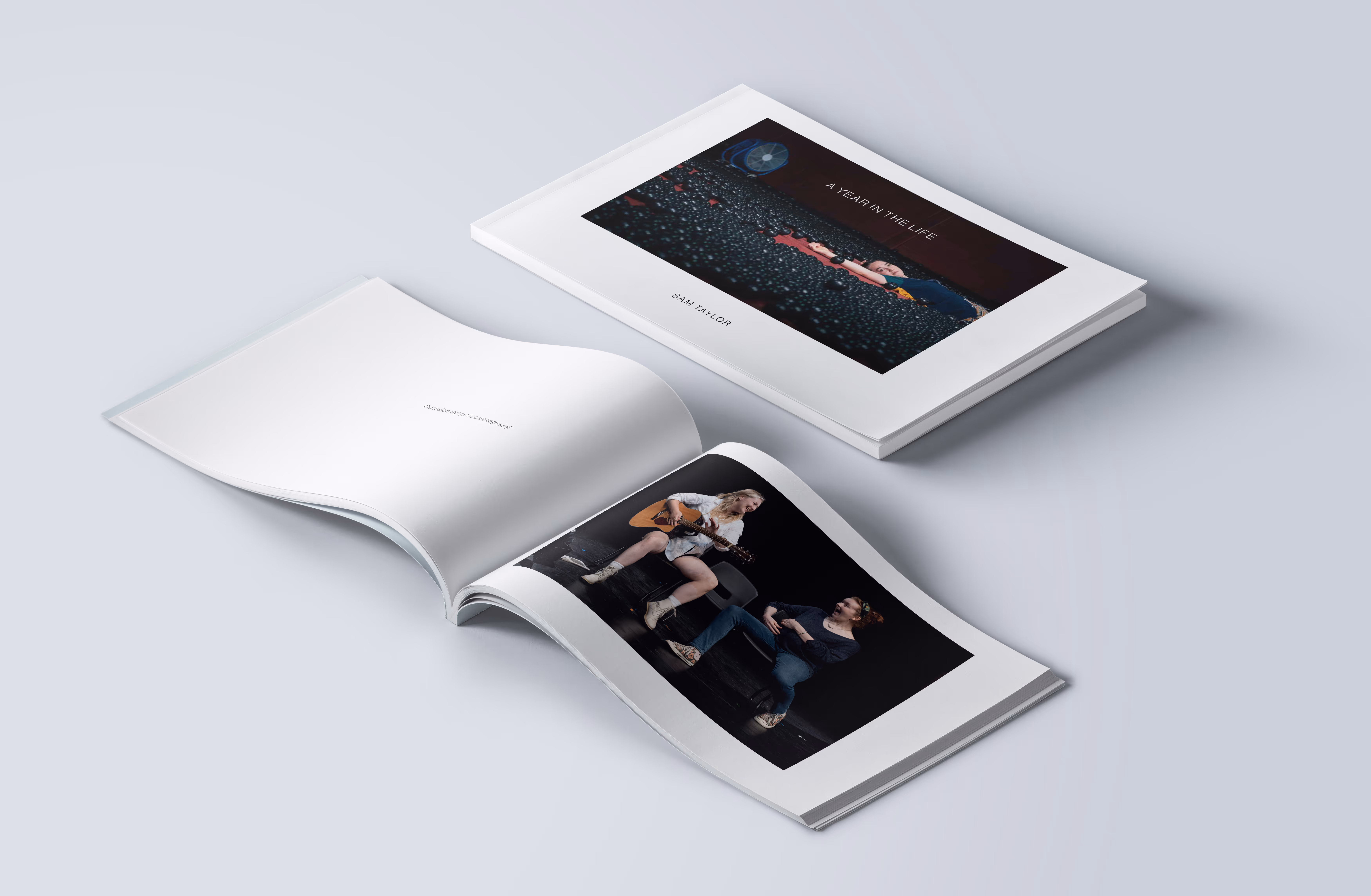 Design of A Year in The Life (of LAMDA) photo book by Sam Taylor