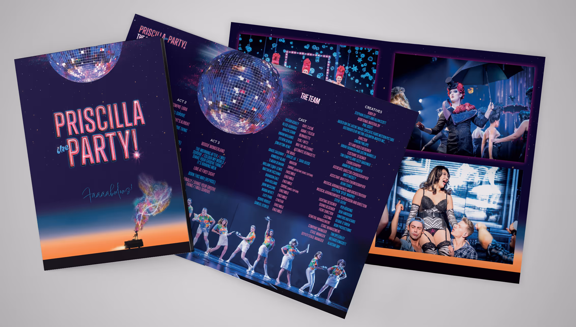 Priscilla The Party! programme spreads