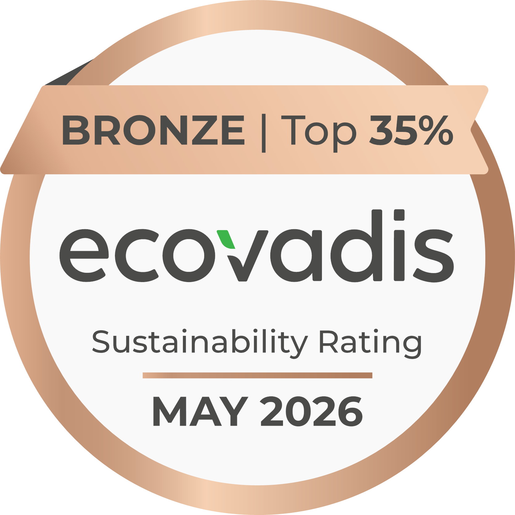 Medaille de bronze Ecovadis