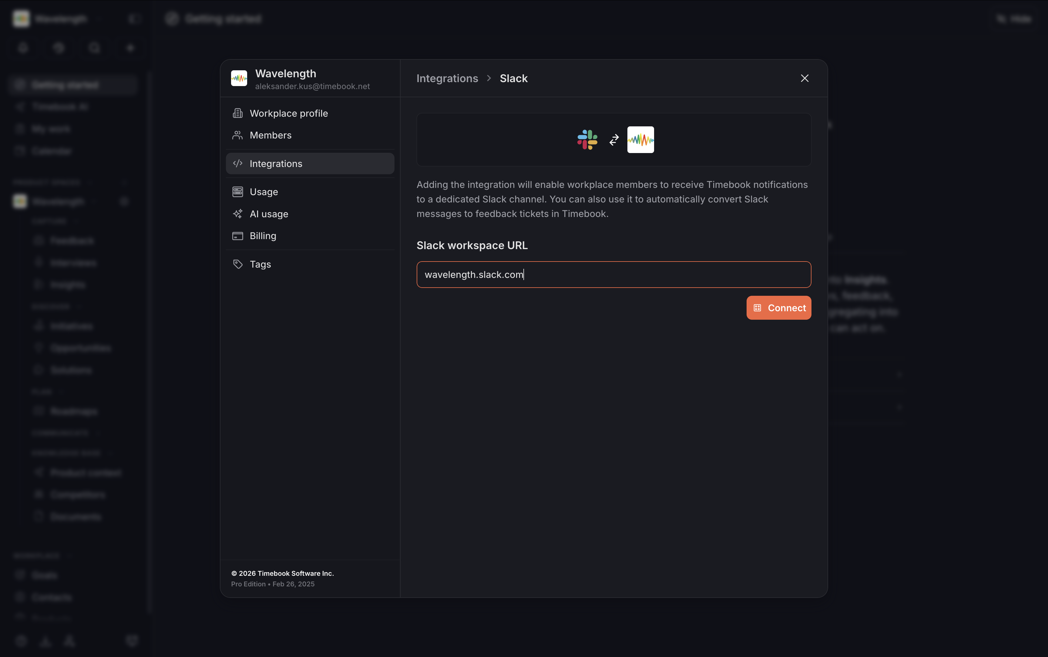 Set up specific Slack channels to import feedback and support requests, ensuring you never miss a message.