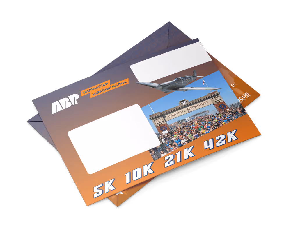 ABP Southampton Marathon participant envelope design