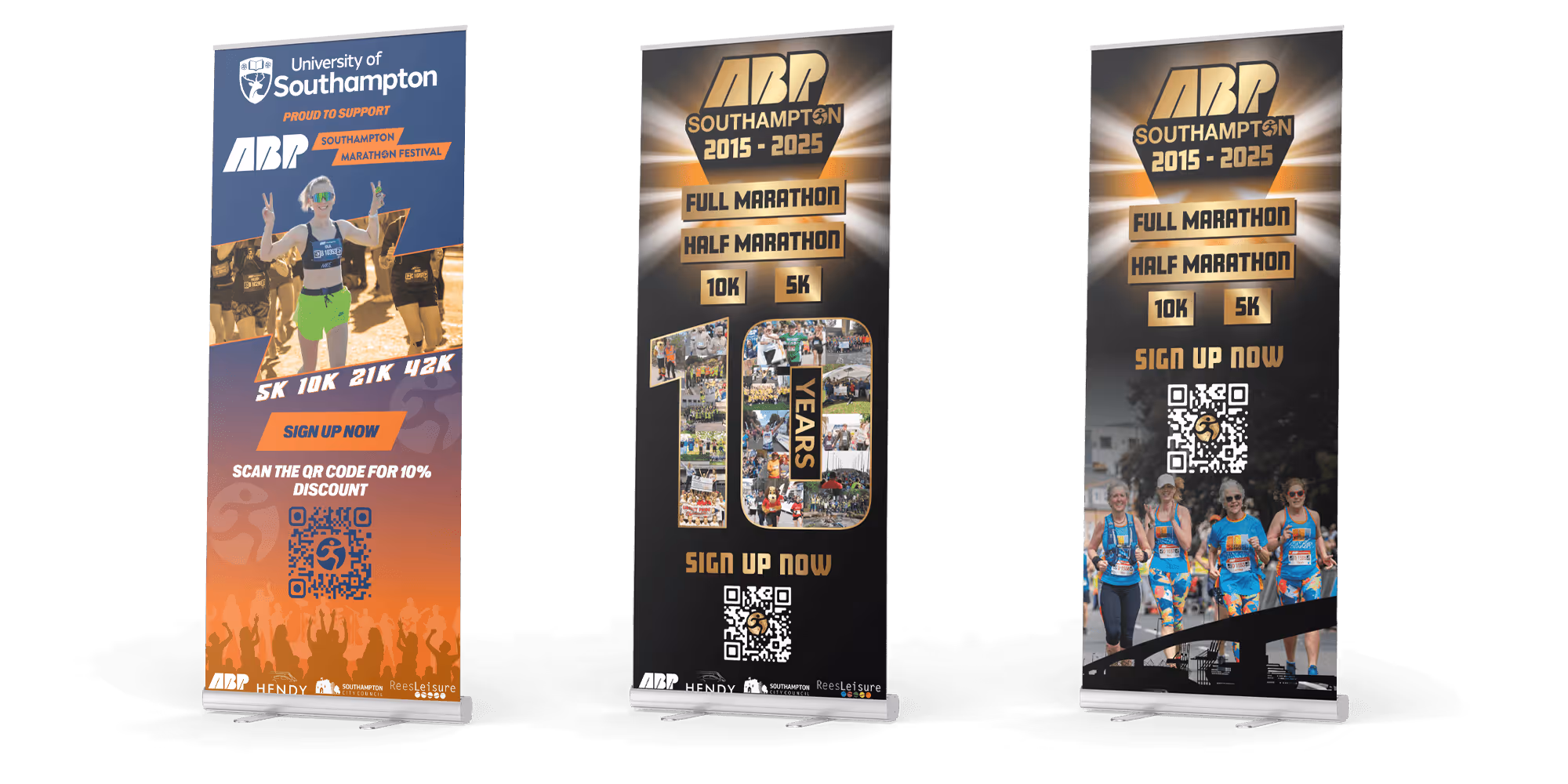 Large format pull up banner design