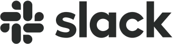 The logo for Slack appears below a partial sentence, illustrating that the Knock platform integrates seamlessly with the workplace communication tool.