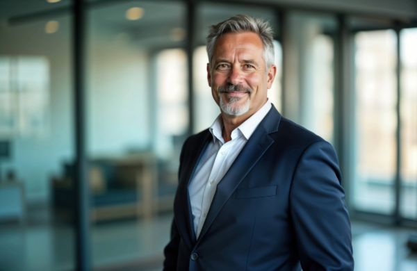 Man in a suit, smiling