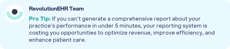RevolutionEHR Team Pro Tip on Fast Practice Reports