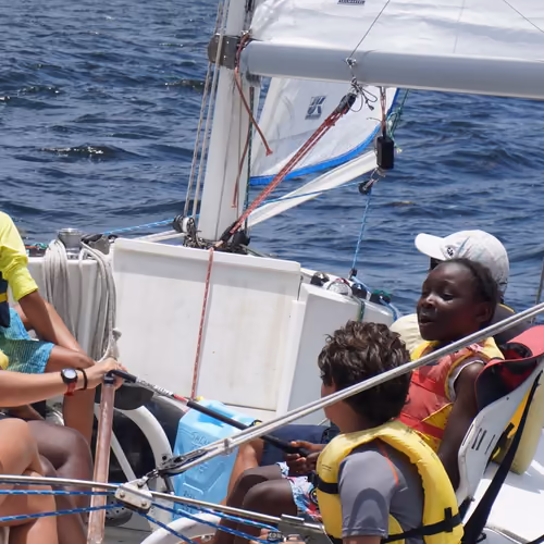 Campers on the water with Shake-A-Leg Miami