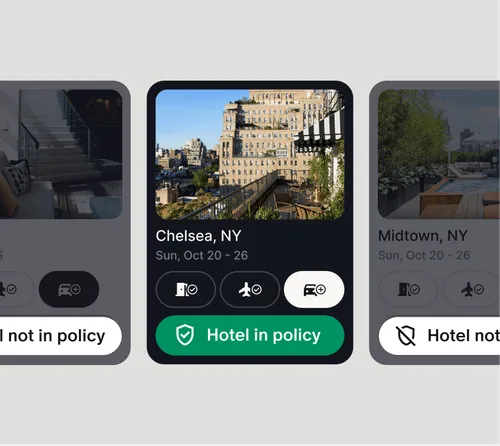 Policy approved and disapproved hotel listings