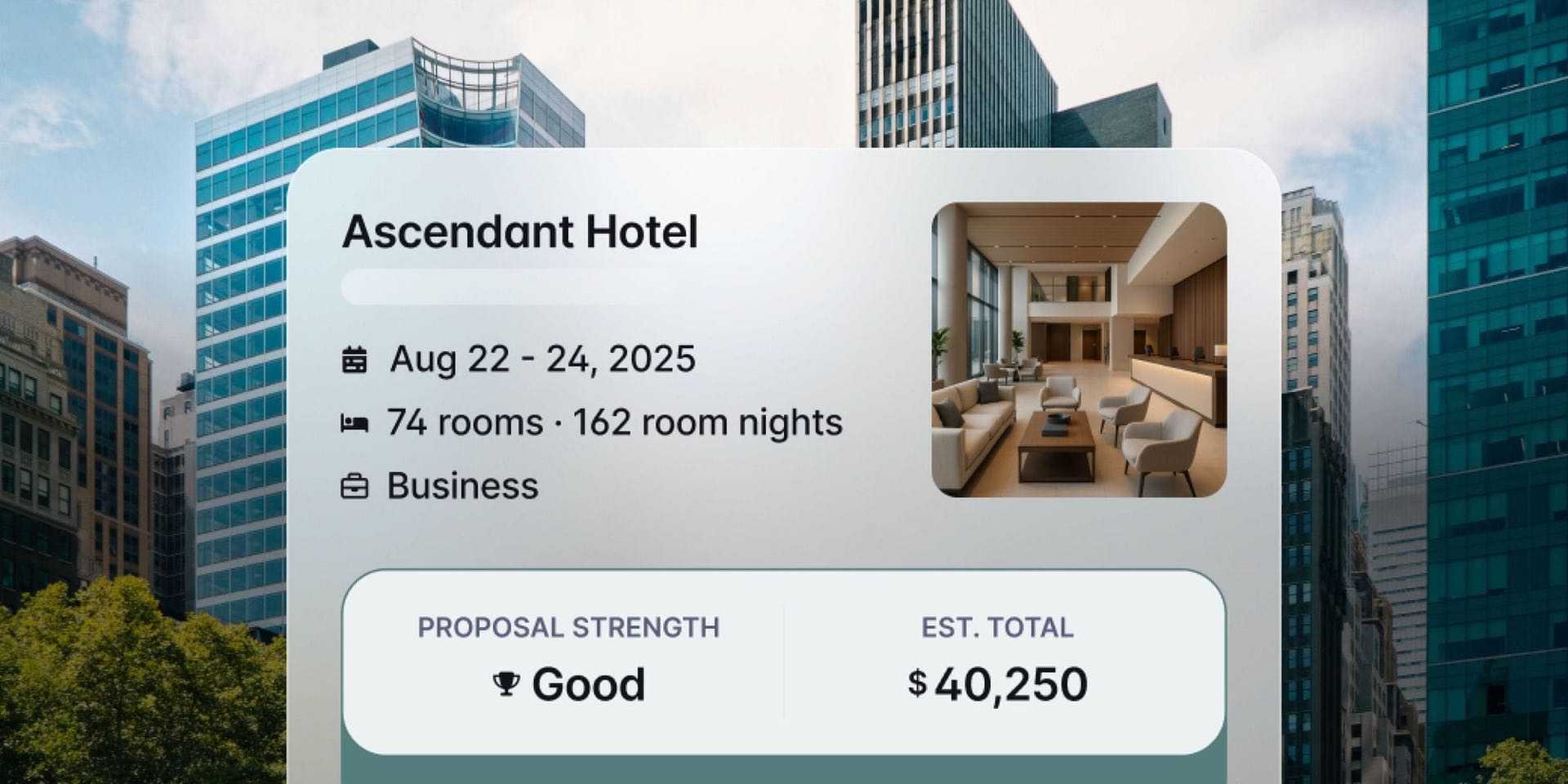 Win more group bookings with automated, pre-filled proposals