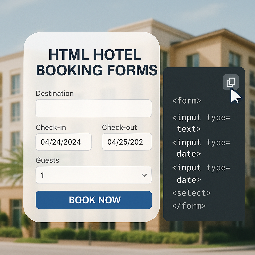 8 Free Hotel Booking Forms for Your Website (HTML)