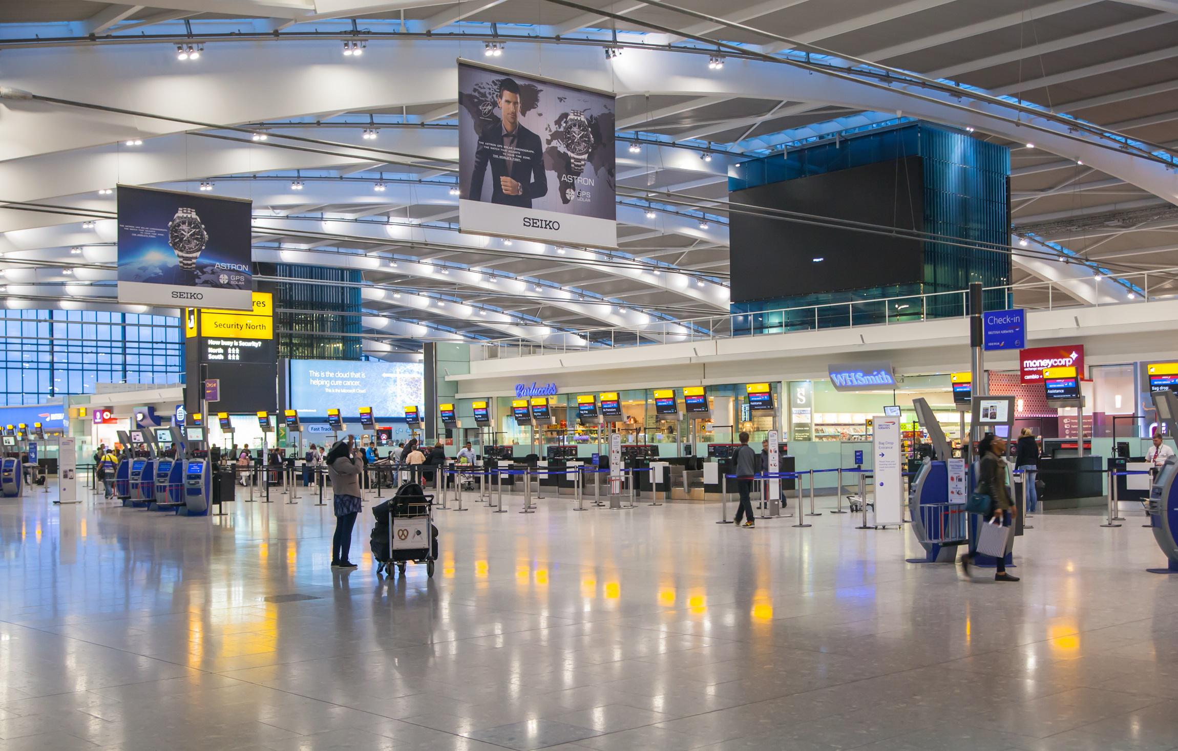 Airports push back on airing DHS shutdown video, pointing to terminal advertising guidelines.