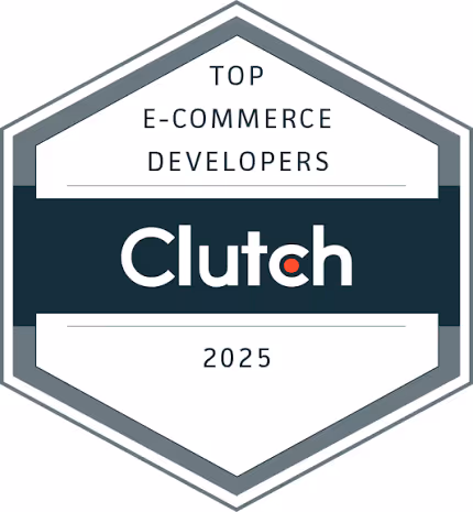 A graphic award badge featuring a flame icon at the top, surrounded by five stars. Text reads "Top Digital Marketing Agencies in Texas 2023" with a ribbon bearing the logo of DesignRush.com.