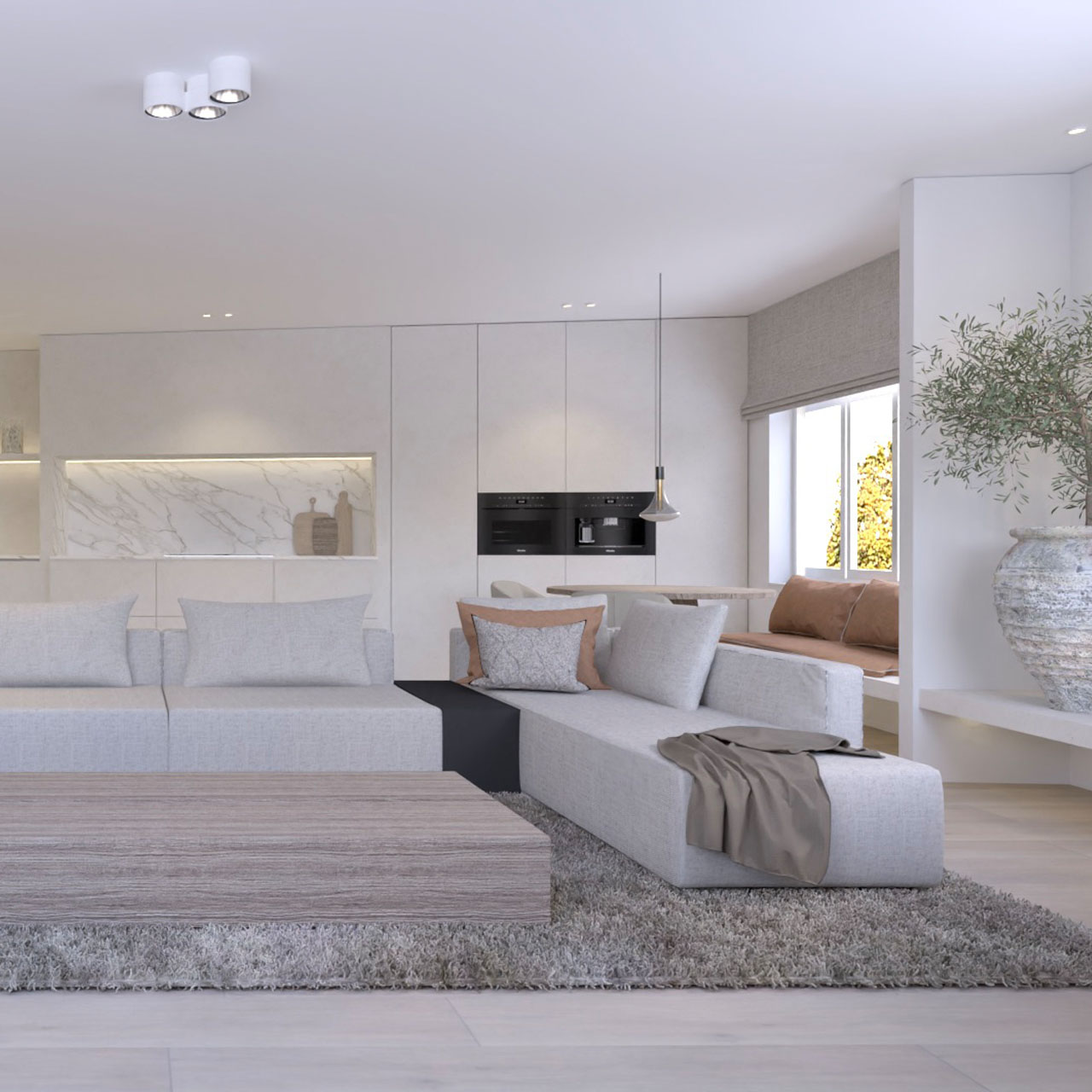 Rendering van een woning ontwikkeld door Hervis