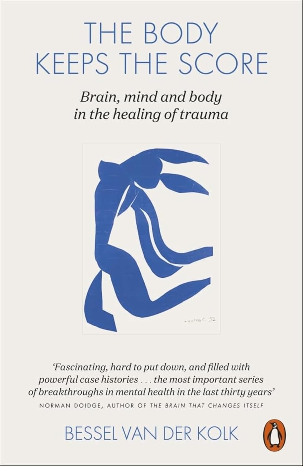 Front cover for 'The Body Keeps the Score' by Bessel Van Der Kolk