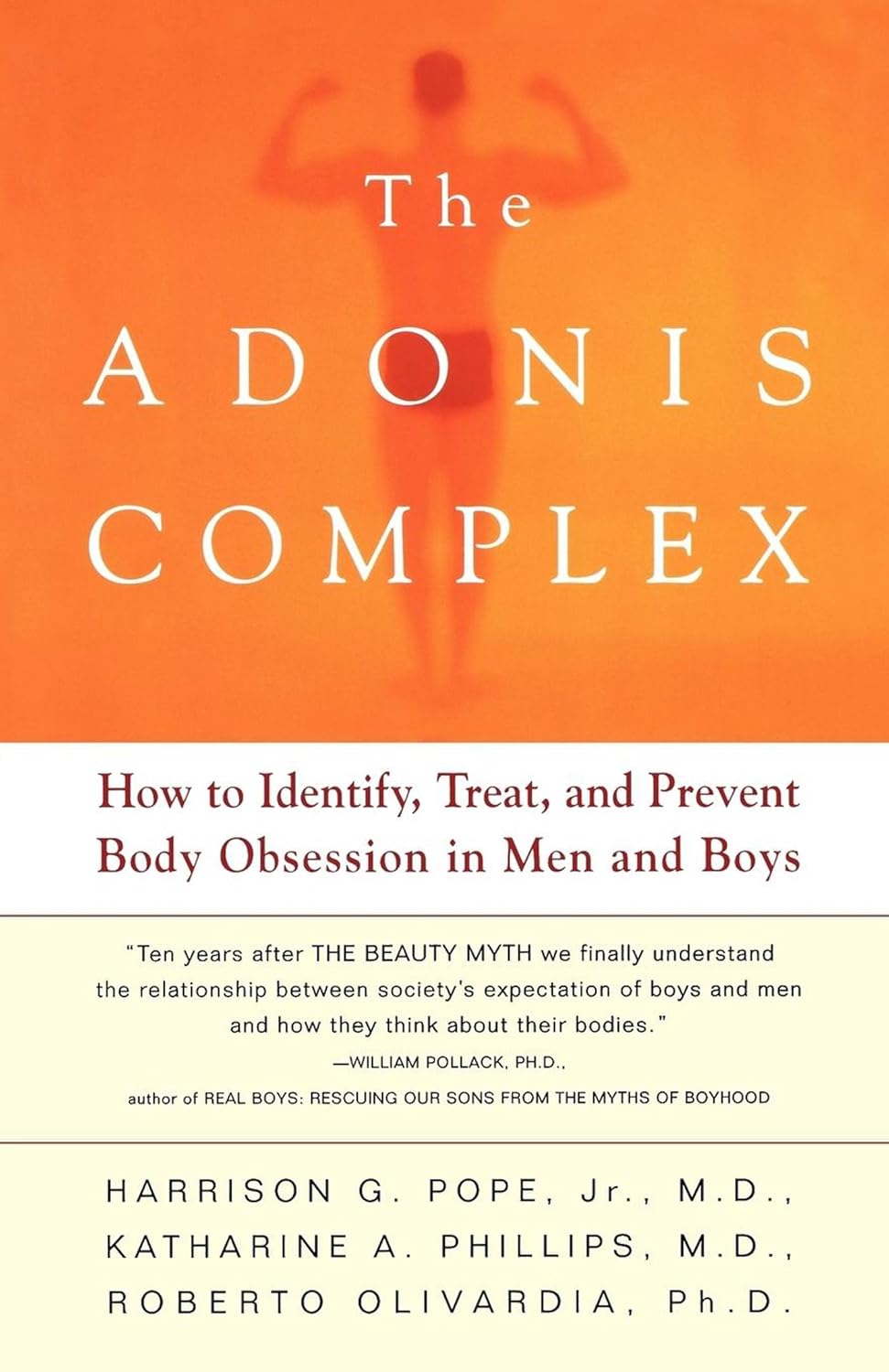 Front cover for 'The Adonis Complex' by P Harrison et al