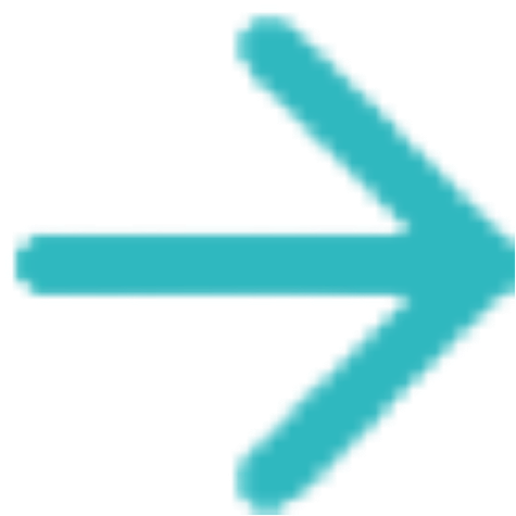 Blurred turquoise arrow pointing to the right on a white background.