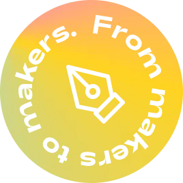 Badge: From makers to makers.
