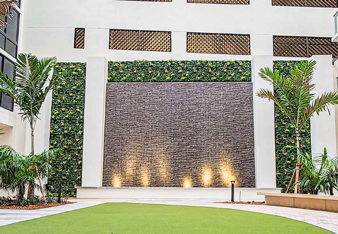 Artificial Green Wall installation from Calico Greens