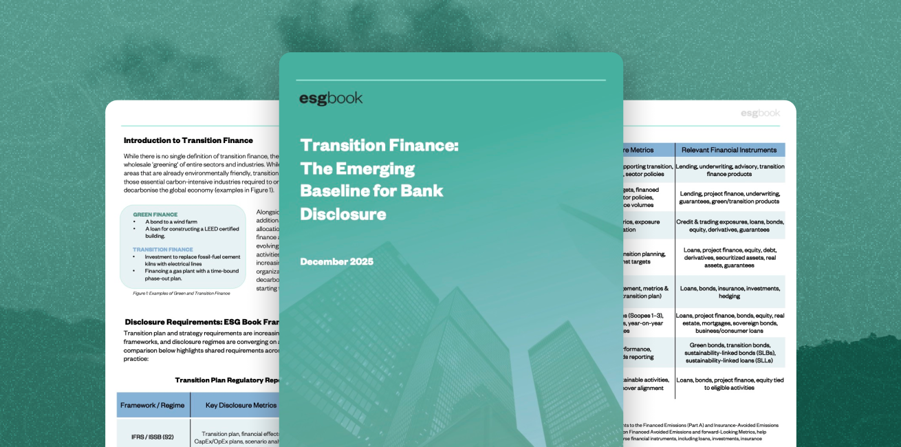 Transition Finance: The Emerging Baseline for Bank Disclosure