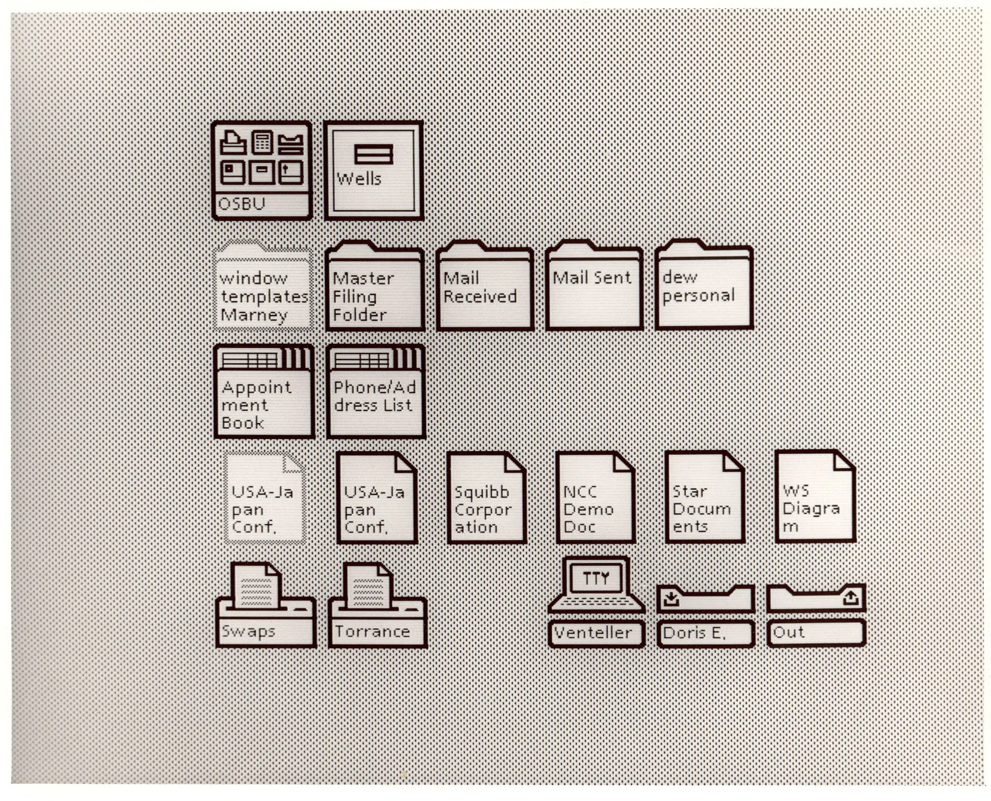 File:Desktop icons for Xerox Star 8010.jpg - Wikimedia Commons