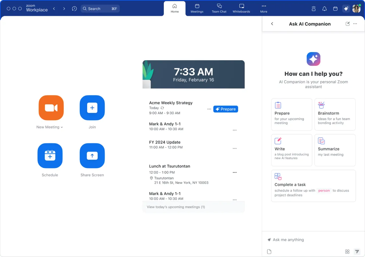 User interviews tool Zoom