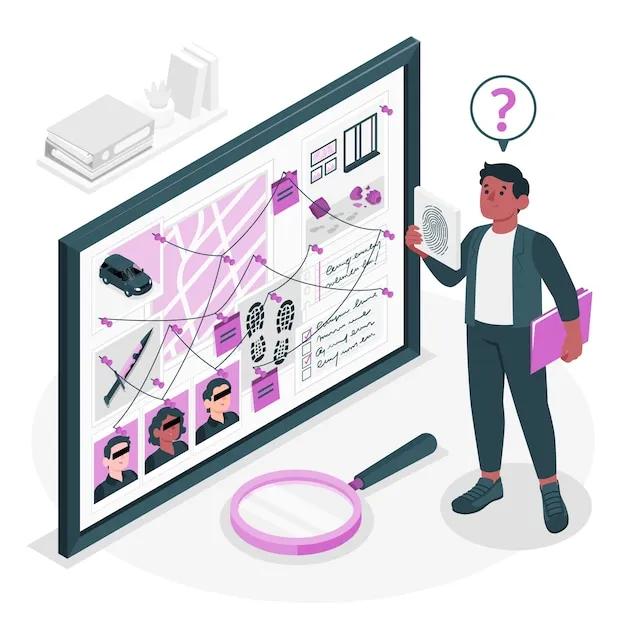 Evidence board concept illustration