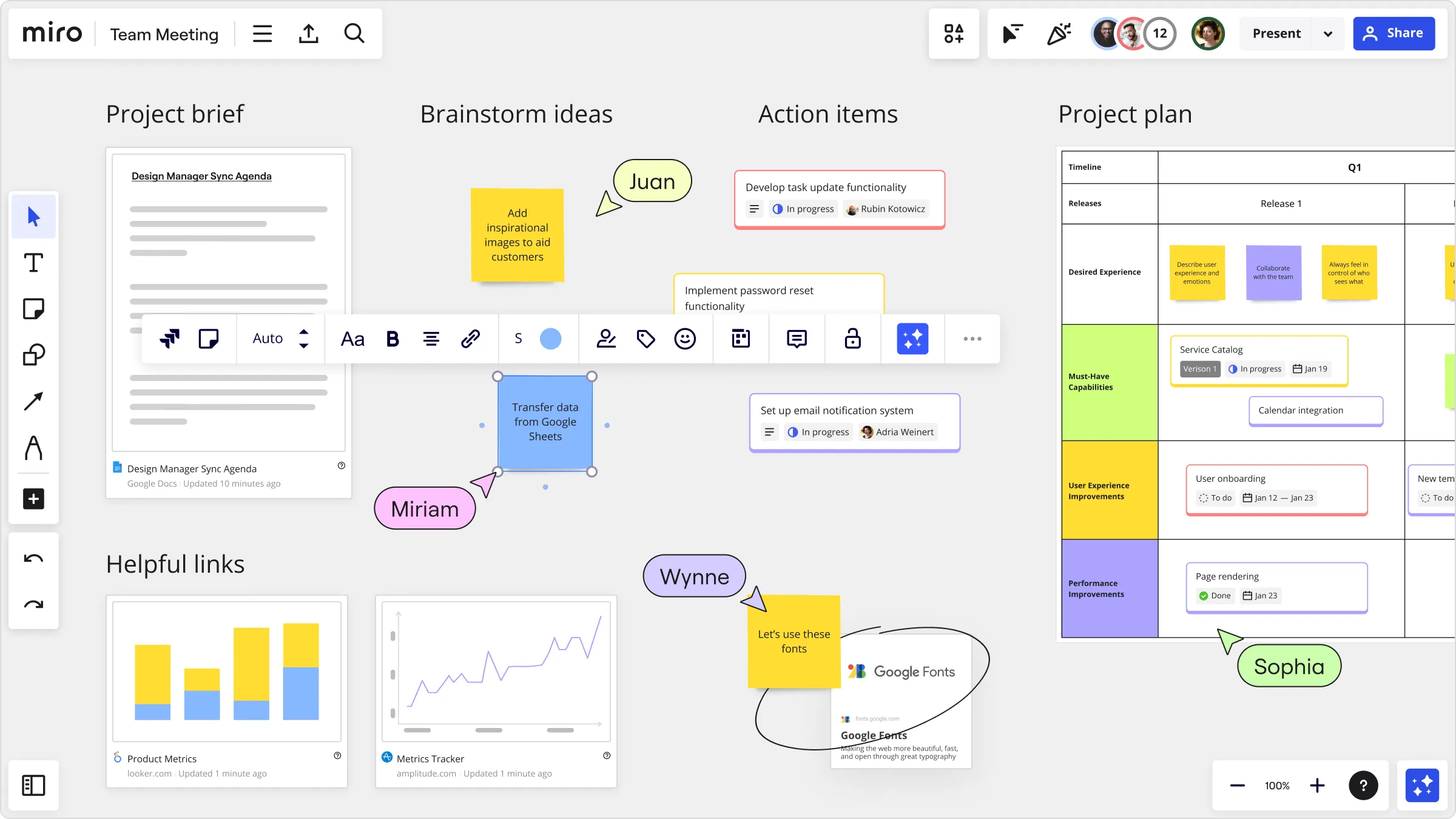 remote UX research tool: Miro