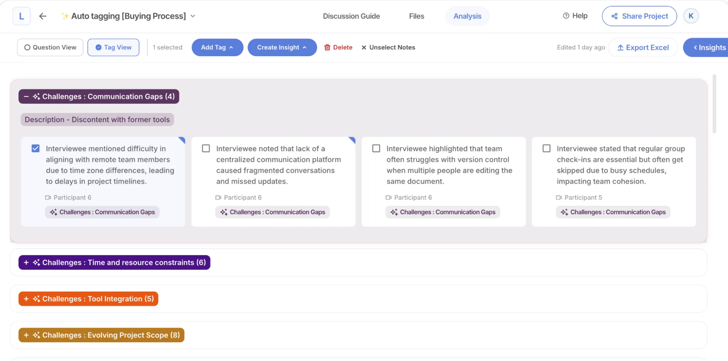 Discourse analysis and research tool Looppanel