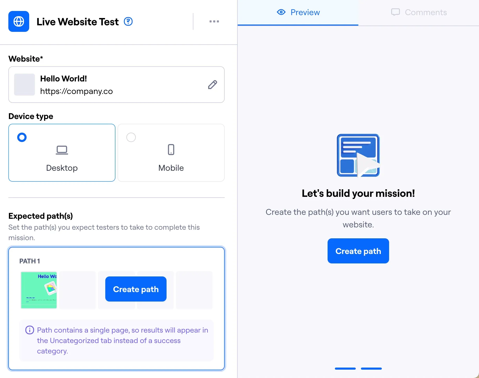 User interviews tool Maze