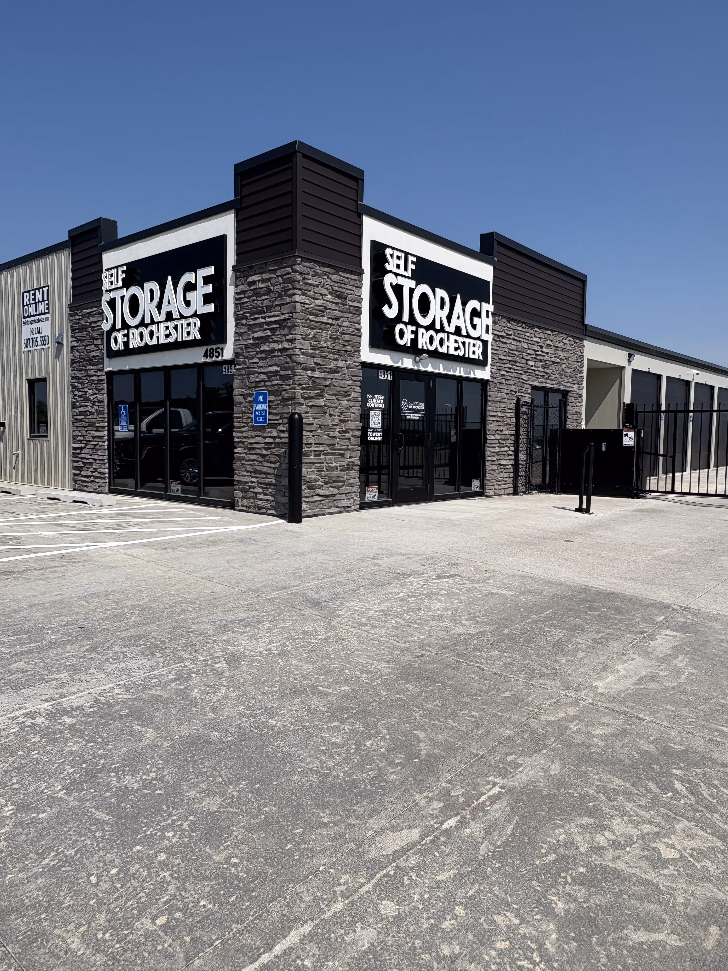 Self storage units