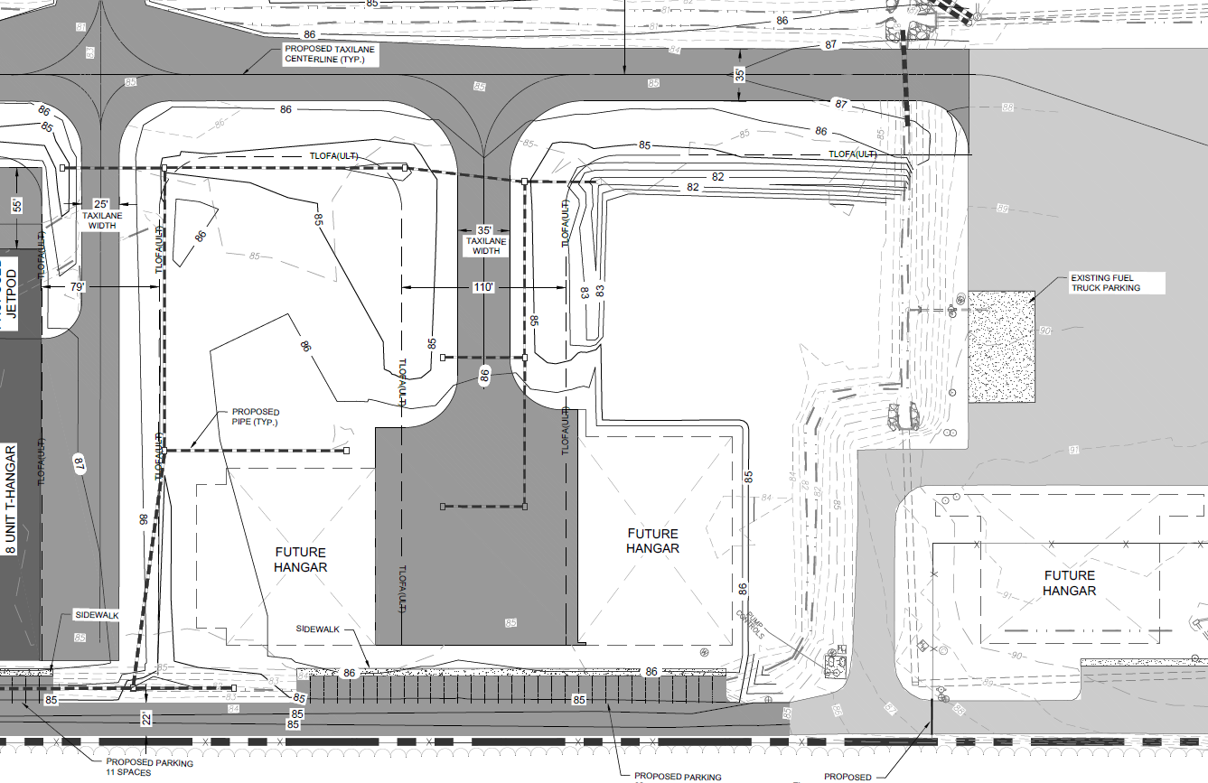 Placeholder — replace with hangar development site map