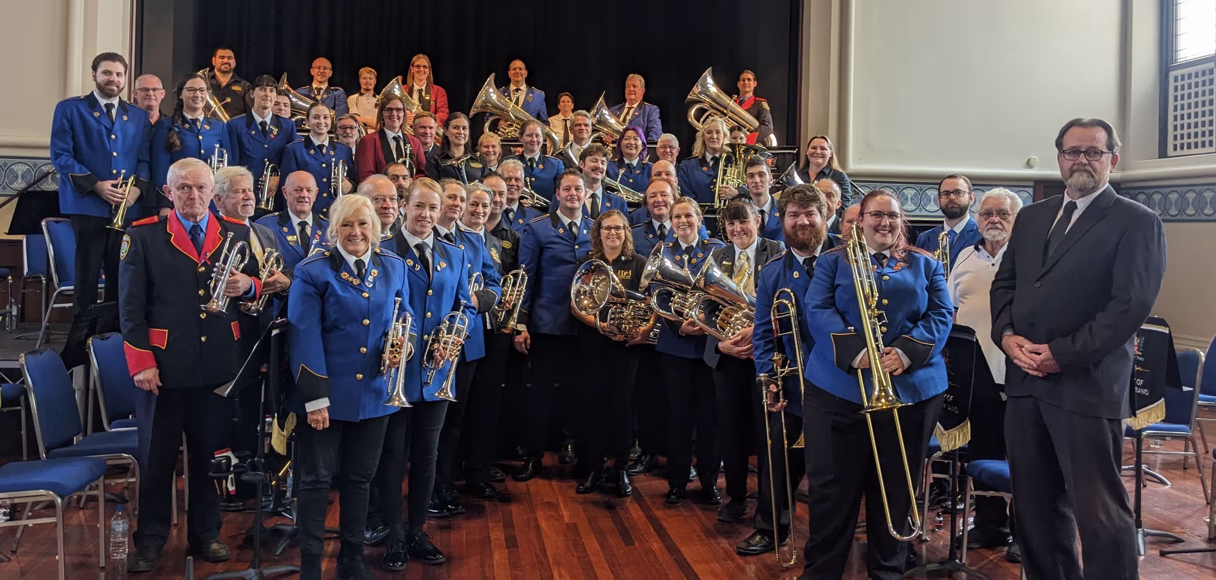 The City of Perth Brass Band at its 125th Anniversary Concert on 2 Apr 2023.