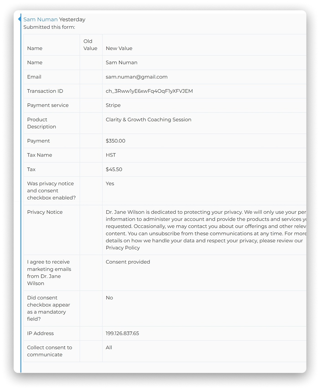 Client making secure online payment using CreamSoda’s integrated payment processing