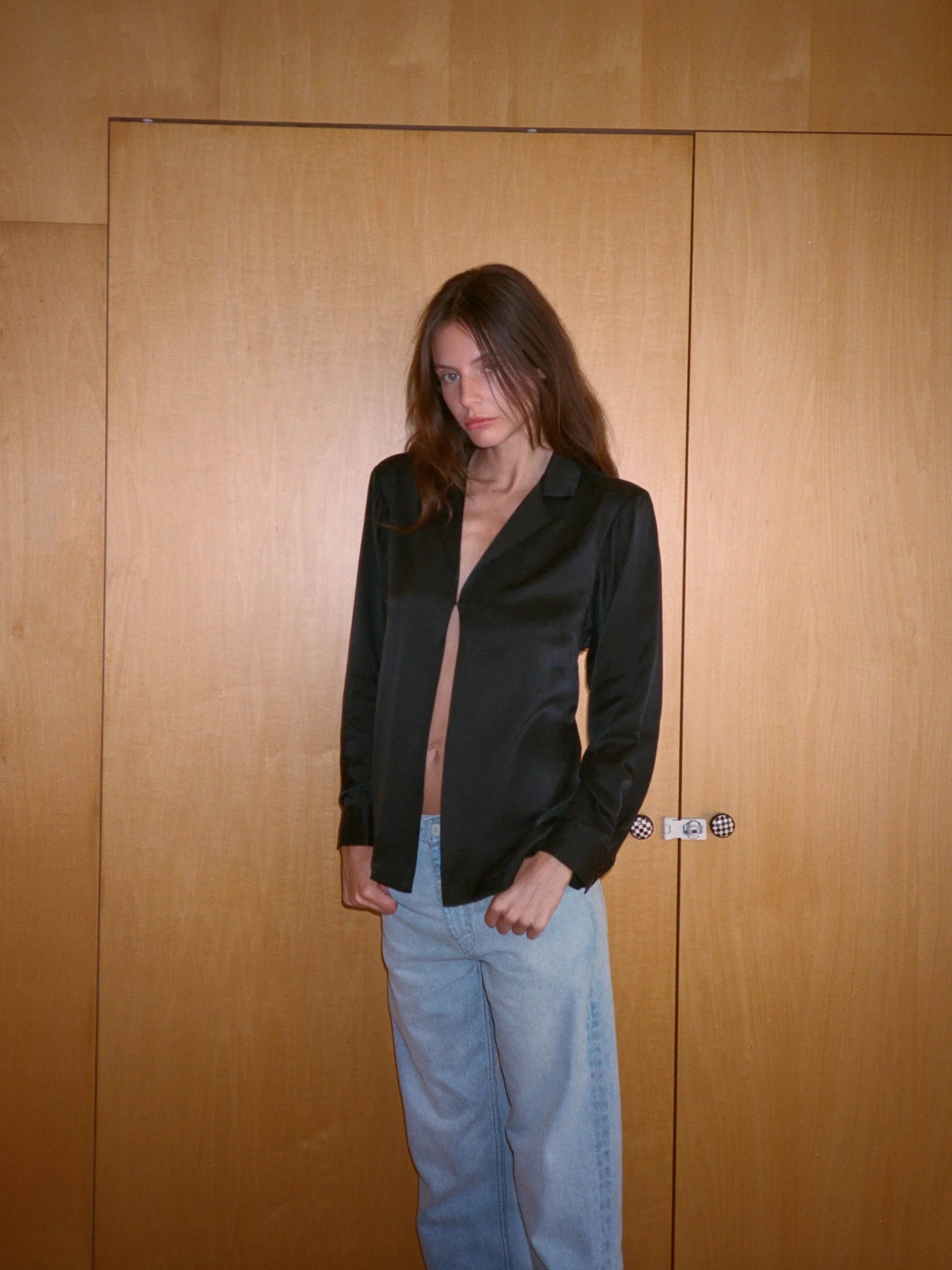 Silk Blouse - Black