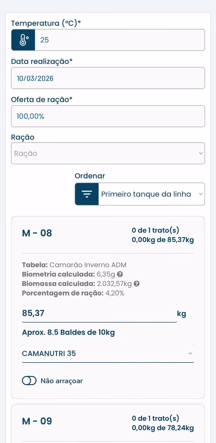 Tela de aplicativo