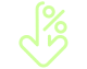 clipart decrease percentage icon