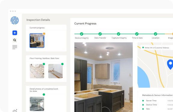 Truepic Vision platform user interface.