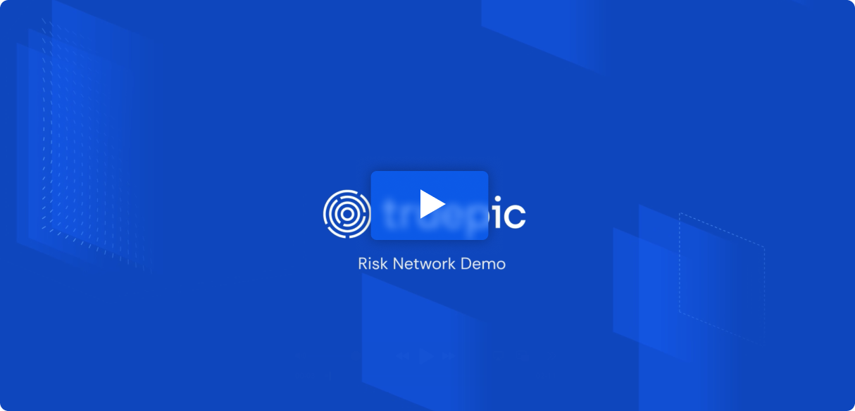 Blue video thumbnail with the logo and text 'Risk Network Demo'.