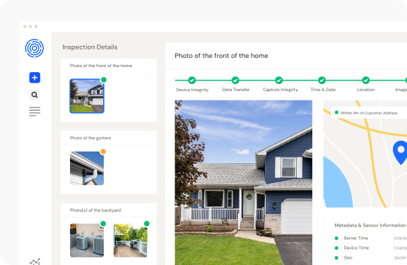 Truepic Vision platform user interface.