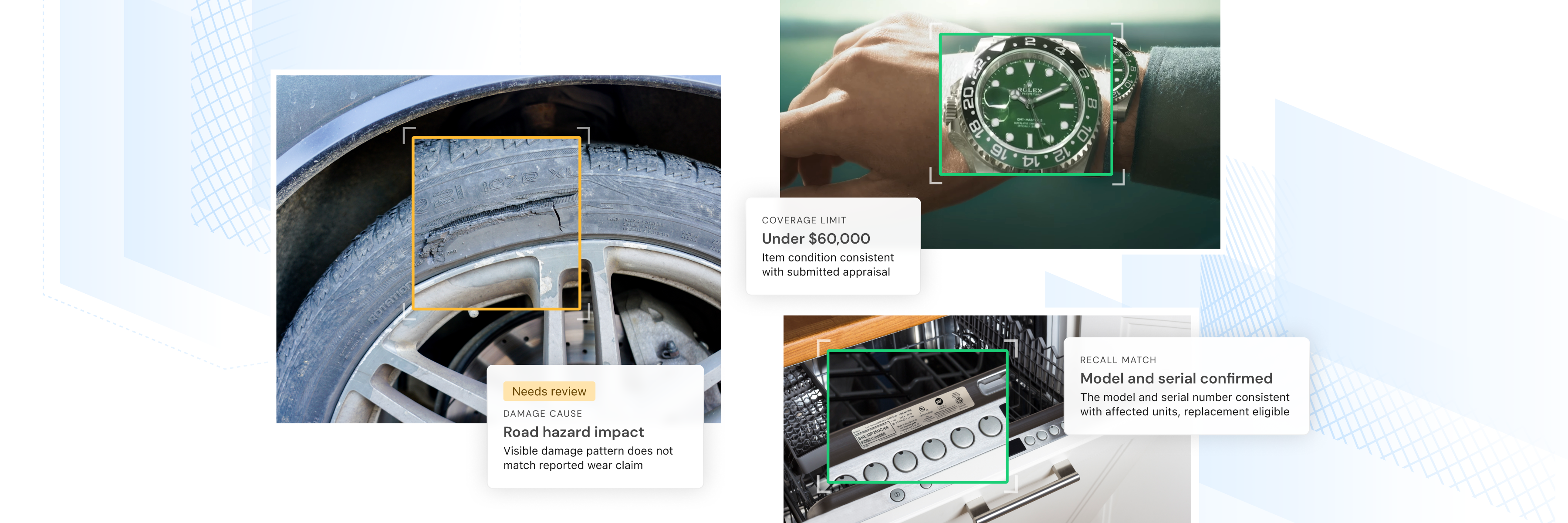 With AI Analysis, Truepic Vision now turns verified inspection photos into structured information, helping teams find critical facts and review faster with trusted AI decisioning intelligence.