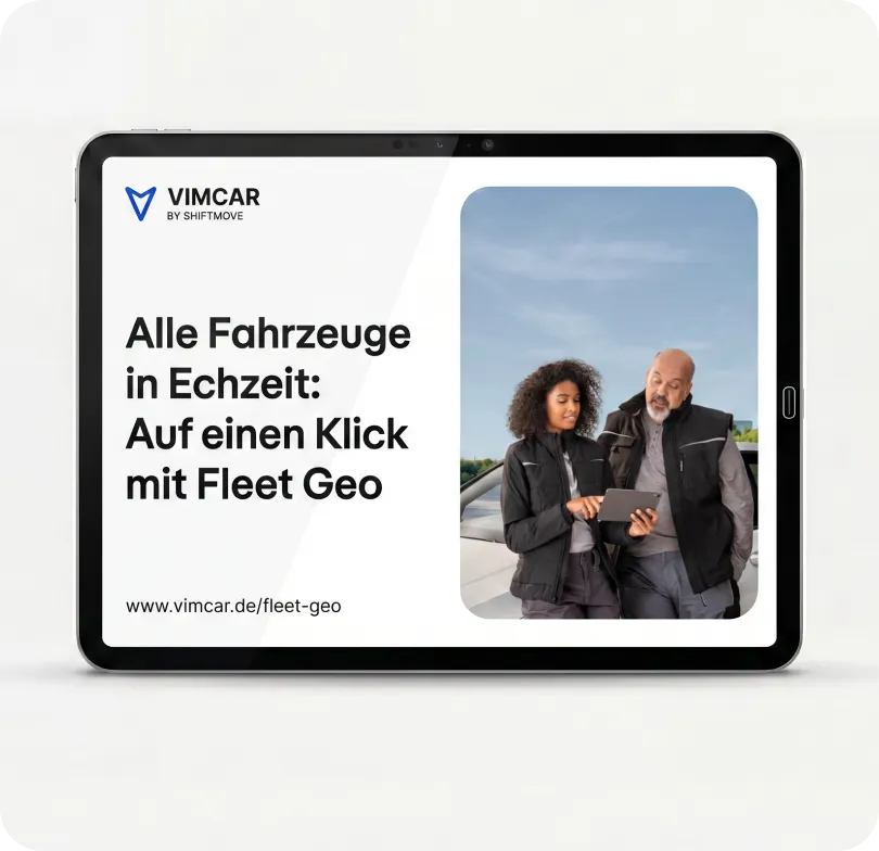 Ein Tablet-Gerät, das ein Broschüren-Cover zeigt