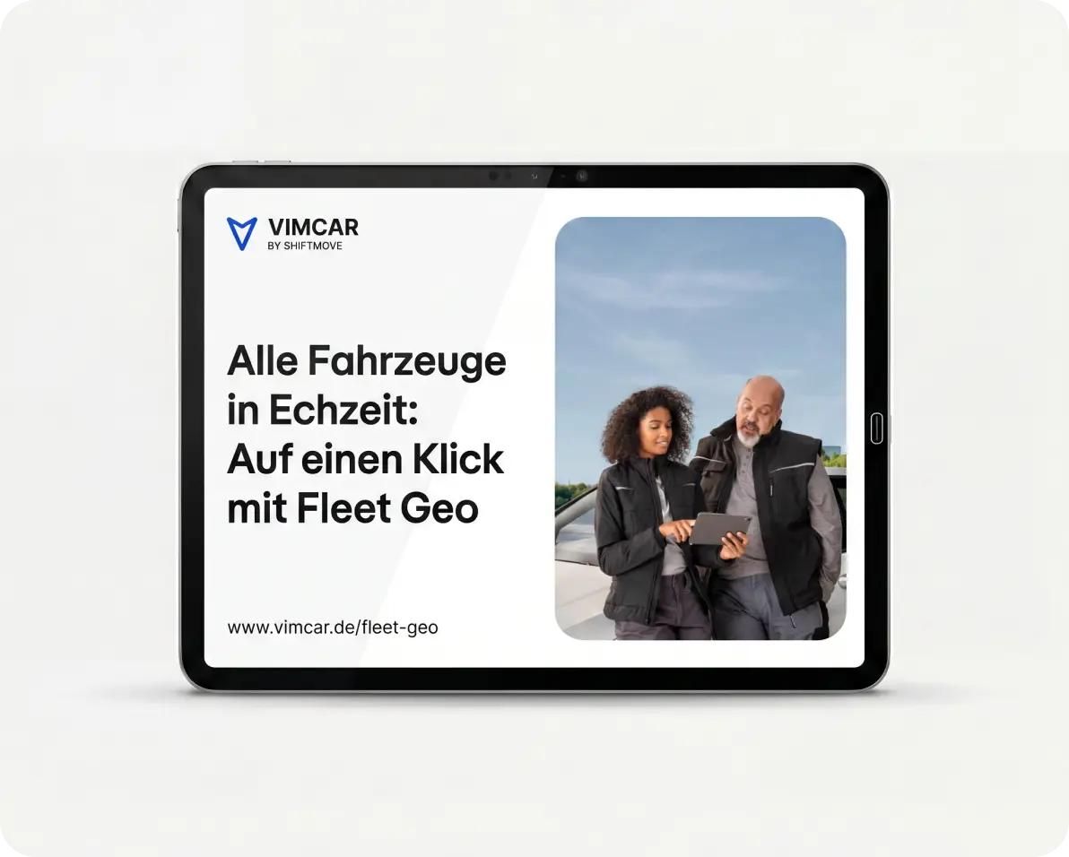 Ein Tablet-Gerät, das ein Broschüren-Cover zeigt